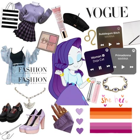 Rarity Outfit Ideas, Rarity Inspired Outfits, Rarity Cosplay, Rarity Aesthetic, Mlp Headcanons, Rosanna Pansino Nerdy Nummies, Mlp Outfits, Pony Aesthetic, Kida Disney