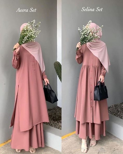 Islamic Fashion Dresses, Fesyen Islam, Gamis Dress, Moslem Fashion, Modele Hijab, Hijab Designs, Muslim Outfits Casual, Muslim Fashion Hijab Outfits, Hijabi Fashion Casual