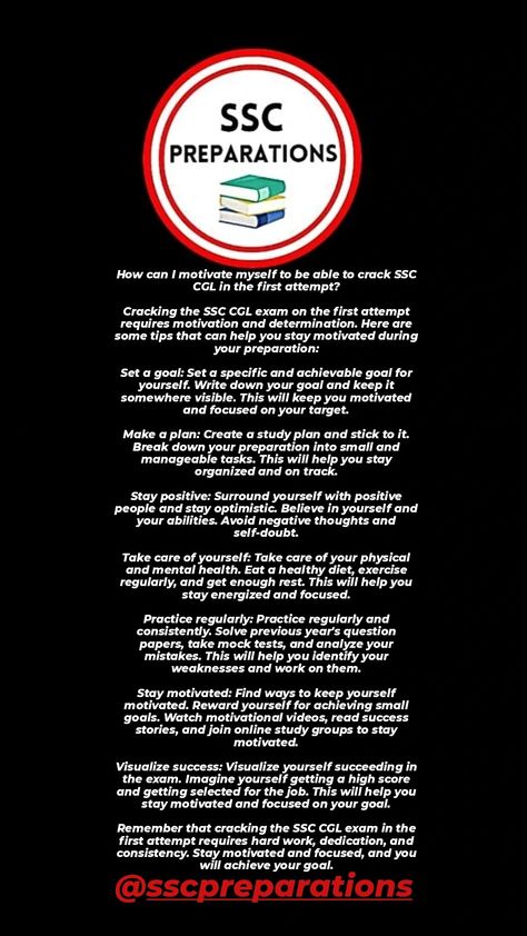 Ssc Motivation, Study Plan, Study Material, Make A Plan, Focus On Yourself, Study Materials, Staying Organized, How To Stay Motivated, Writing