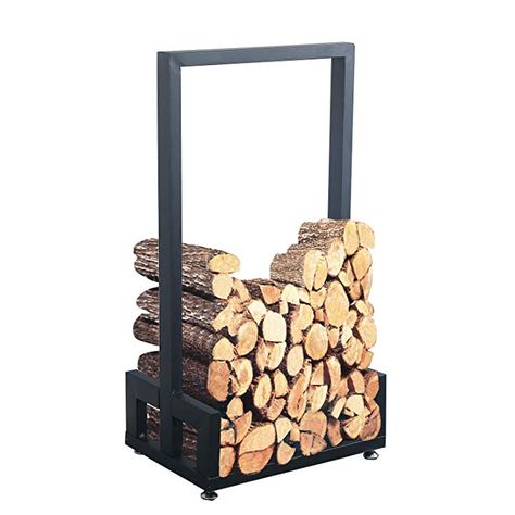 Amazon.com : MBQQ Industrial & Rustic Heavy Duty Firewood Log Rack for Home Fire Place Decoration, Indoor Outdoor Wrought Iron Firewood Holders, Lumber Storage Stacking, Black : Garden & Outdoor Firewood Holders, Outdoor Firewood Rack, Firewood Racks, Industrial Chic Design, Lumber Storage, Firewood Logs, Firewood Holder, Firewood Rack, Firewood Storage