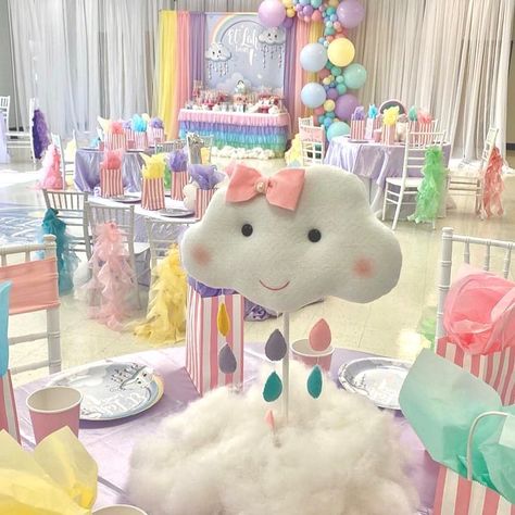 Cloud Nine Birthday Party Decorations, On Cloud 9 Birthday Party, Cloud 9 Birthday Party Ideas, Cloud 9 Birthday Party, On Cloud 9 Birthday, Cloud 9 Birthday, Clouds Party, Girls 9th Birthday, Cloud Party