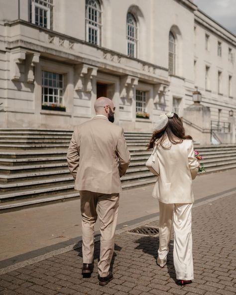 Hackney Town Hall is one of the coolest wedding venues on the block, with its art-deco grandeur, beautifully restored assembly hall and convenient location 5 minutes from Hackney Central Station, London. 

Image Helaina Storey. 
⁠ Hackney Town Hall Wedding, Hackney Town Hall, Town Hall Wedding, Couple Laughing, London Wedding Venues, Wedding Gift List, Couple Portrait, Civil Ceremony, Central Station