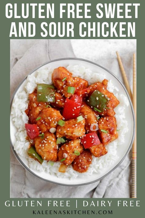 Sweat And Sour Chicken, Crisp Chicken, Gluten Free Substitutes, Gluten Free Main Dishes, Sweet And Sour Chicken, Gluten Free Lunch, Sweet N Sour Chicken, Primal Kitchen, Gluten Free Sweet