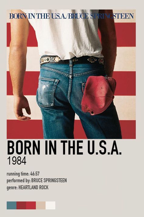 Born In The USA - Bruce Springsteen (1984) The Streets Band, Bruce Springsteen Quotes, Bruce Springsteen Albums, Bruce Springsteen Songs, Kurt Seyit And Sura, Born In The Usa, Minimalist Music, Music Journal, Music Collage