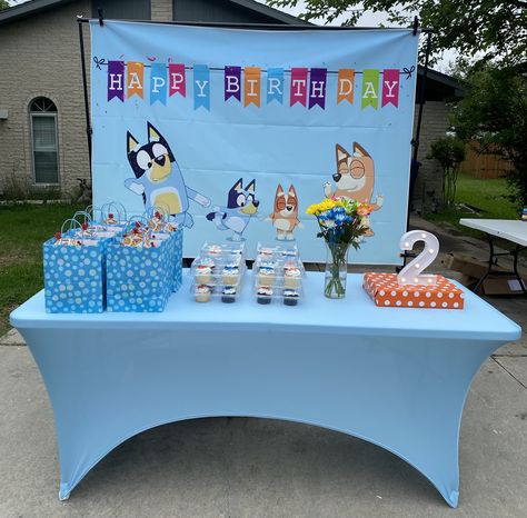 Kids Milestones, Romper Room, Bluey Birthday, 2nd Birthday Party Themes, 2 Birthday, Birthday Table, 11th Birthday, Birthday Backdrop, 7th Birthday