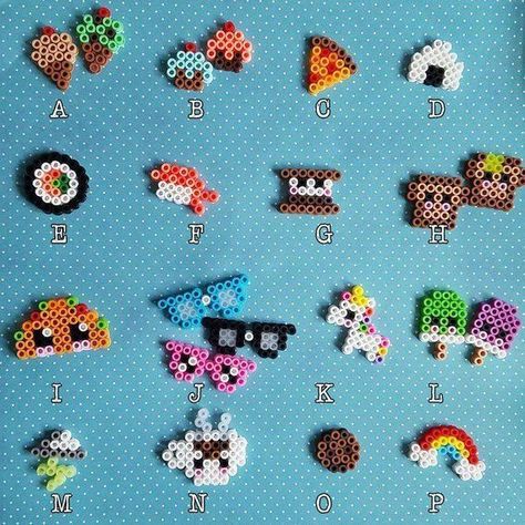 Kawaii Cute Tiny Miniature Food Unicorn Nerdy Rain... - #Cute #Food #Kawaii #magnet #Miniature #Nerdy #Rain #Tiny #Unicorn Perler Bead Designs, Perler Beads Ideas, Hamma Beads Ideas, Easy Perler Bead Patterns, Melty Bead Patterns, Pearl Beads Pattern, Easy Perler Beads Ideas, Fuse Bead Patterns, Hama Beads Design