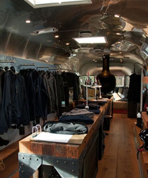 Aether Airstream Boutique - Aetherstream San Francisco Mobile Fashion Truck, Airstream Remodel, Airstream Interior, Mobile Store, Retail Concepts, Mobile Business, Mobile Boutique, Store Windows, Retail Store Design