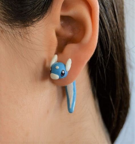 Pokemon Clay, Pokemon Earrings, Pokemon Jewelry, Pokemon Collection, Color By Numbers, Pasta Flexible, Ear Rings, Clay Charms, Body Mods