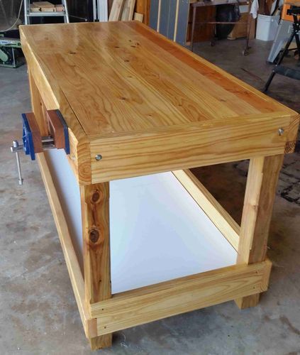 Workbench Plans Diy, Woodworking Desk, Woodworking Kits, Diy Workbench, Woodworking Box, Woodworking Joinery, Workbench Plans, Garage Work Bench, Woodworking Joints