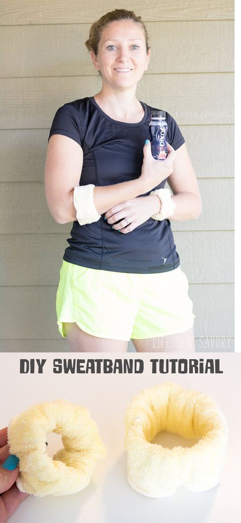 Diy fitness sweatbands from Life Sew Savory Diy Fitness, Diy Workout, Diy Baby Headbands, Beginner Sewing Projects Easy, Headband Pattern, Sewing Projects For Beginners, Sewing Skills, Easy Sewing Projects, Love Sewing