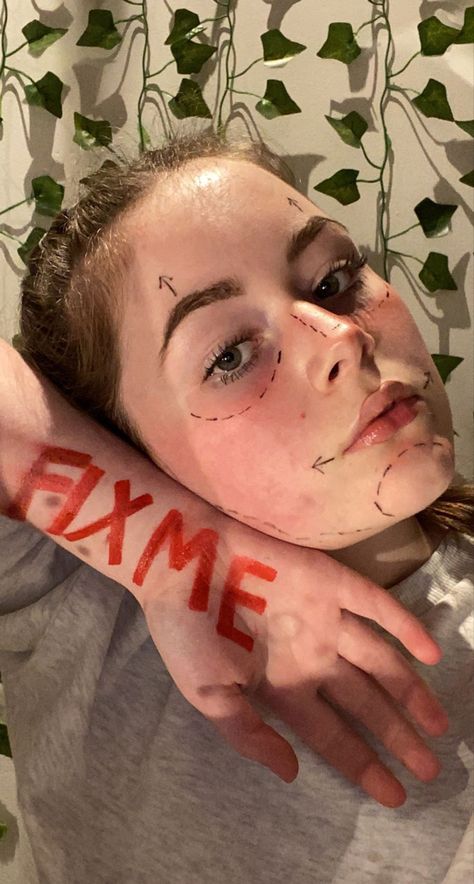 Barbara krueger inspired makeup GCSE art #makeup #artgcse #barbarakruger Barbara Kruger Inspired Art, Feminism Art Gcse, Fragments Art Gcse, Barbara Kruger Art, Photography Gcse, School Portfolio, Feminism Art, Barbara Kruger, Inspiration Journal