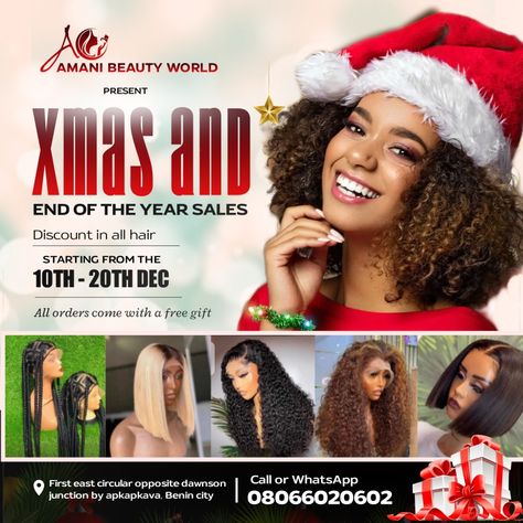 End Of The Year Sales Flyer Design, Christmas Sales Flyer Design, Sales Flyer Design, Sales Flyer, Benin City, Flyers Design, Xmas Sale, Christmas Flyer, Flyer Design Inspiration