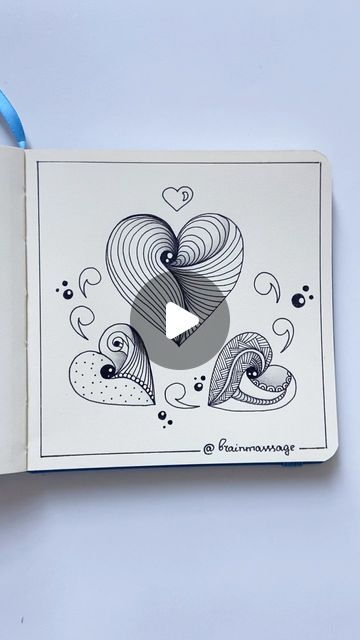 Brain Massage ✨ Line Art Therapy on Instagram: "Cute idea for Valentine’s Day: tangle “Take Heart” and its variations 😊 Thank you for watching 🫶 #zentangle #zenart #zentangleart #zentanglepatternideas #zentangledaily #zentangledesigns #zentangledrawing #zentanglelovers #zentangleheart" Zen Tangle Hearts, Heart Zentangle Patterns, February Doodles, Heart Tangles, Line Art Patterns, Zentangle Heart, Brain Massage, Zentangle Cards, Valentine Hearts Art