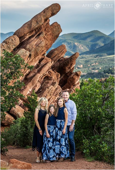 Garden Of The Gods Family Photos, Colorado Springs Photography Locations, Colorado Springs Photography, Engagement Events, Visit Colorado, Spring Family, Colorado Vacation, Denver Wedding, Family Maternity