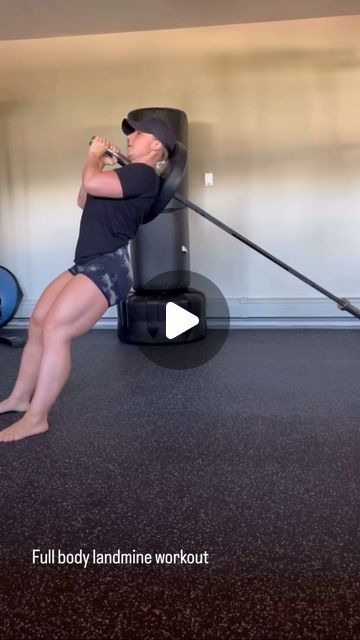 Landmine Full Body Workout, Full Body Landmine Workout, Full Body Movements, Landline Workout, Workout With Machines, Full Body Mobility Workout, Gym Workouts Videos, Landmine Squats, Landmine Squat