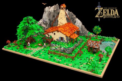 Lego Zelda, Zelda Diy, Zelda Dungeon, Hyrule Castle, Lego Sculptures, Lego Construction, Cool Lego Creations, Lego House, Zelda Art