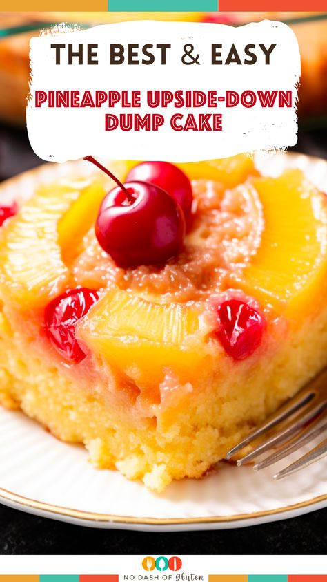 Dive into the timeless allure of Pineapple Upside-Down Dump Cake! This easy-to-make dessert boasts layers of juicy pineapple, radiant cherries, and a golden cake base that melts in your mouth. It's nostalgia and tropical flavors rolled into one delightful treat. Perfect for gatherings, potlucks, or those sweet-tooth moments. Want to wow your guests or just treat yourself? Grab the full recipe now and embark on a dessert journey like no other. Click to get the full recipe! Pineapple Upside Down Dump Cake Recipe Easy, Magic Pineapple Cake, Pineapple Upside Down Cake For One, Pina Colada Dump Cake Recipe, Key Lime Pie Dump Cake, Pinapple Cake Dump, Pineapple Dump Cake 2 Ingredients, Pineapple Upside Down Dump Cake Recipe, Easy Pineapple Dump Cake Recipes