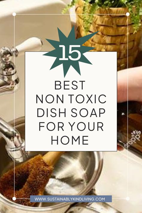 Looking for the safest non-toxic dish soap liquids and bars? Say goodbye to caked-on food, greasy pots, and pans with our favorite healthy dish soap finds of 2023! Get ready to discover a gentle, effective, and eco-friendly cleaning solution that leaves your dishes spotless while safeguarding your health and the planet. Non Toxic Dish Soap, Bar Dish Soap, Natural Dishwasher Detergent, Dish Soap Bar, Natural Dish Soap, Non Toxic Cleaning, Non Toxic Products, Non Toxic Home, Branch Basics