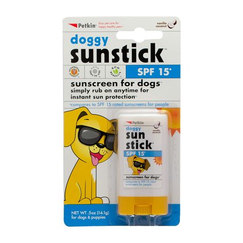 Simply rub on anytime for instant sun protection.  • Compares to SPF 15 rated sunscreens for people  • Protect Your Dog from the Sun's Harmful Ultraviolet Rays Dog Sunscreen, Pet Station, Short Haired Dogs, Easy Pets, Sunscreen Stick, Dog Nose, Designer Dog Clothes, Pink Skin, Summer Dog