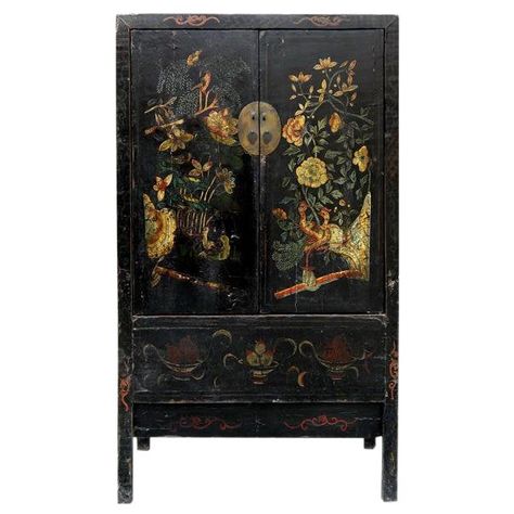 Antique Chinese Cabinet, Rustic Accent Table, Two Panel Doors, Chinoiserie Furniture, Chinese Cabinet, Shop Storage Cabinets, Live Edge Dining Table, Black Sideboard, Chinese Furniture