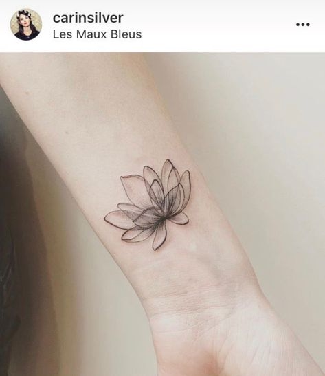 Waterlilly Tattoo, Water Lily Tattoo, Water Lily Tattoos, Tattoo Placements, Flower Wrist Tattoos, Small Girl Tattoos, Inspiration Tattoos, Lily Tattoo, Lotus Tattoo