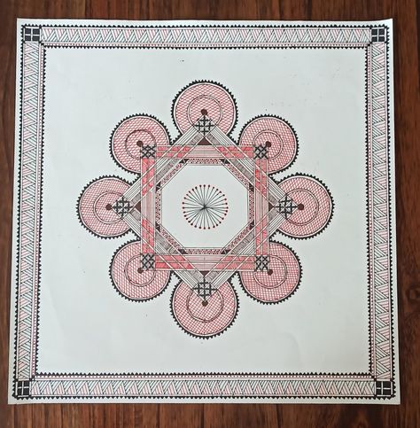 Chittara Art, Rangoli Art, Daily Rangoli, Indian Folk Art, Mandala Design Art, Reference Photos, Mandala Design, Art Reference Photos, Indian Art