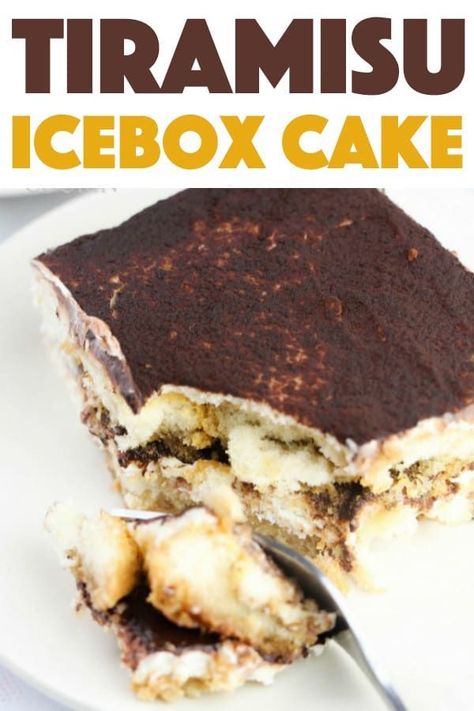 Box Cakes, Tiramisu Dessert, Amazing Desserts, Food Stamps, Icebox Cake, Coffee Espresso, Frozen Treat, Baked Dessert Recipes, Ice Box