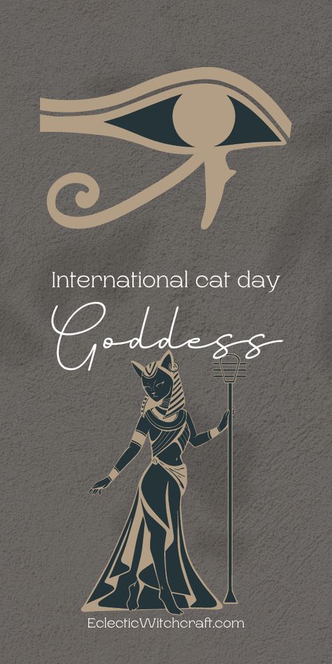 Unveil the ancient wisdom of the goddess Bast and tap into the energies of cats and independence. Learn how to cultivate agility, adaptability, and self-reliance for personal growth. Join us on International Cat Day 2024 for a transformative journey! Bast Goddess, Cat Symbolism, Bastet Goddess, International Cat Day, Eclectic Witch, Egyptian Culture, Warrior Spirit, Magick Book, Modern Witch