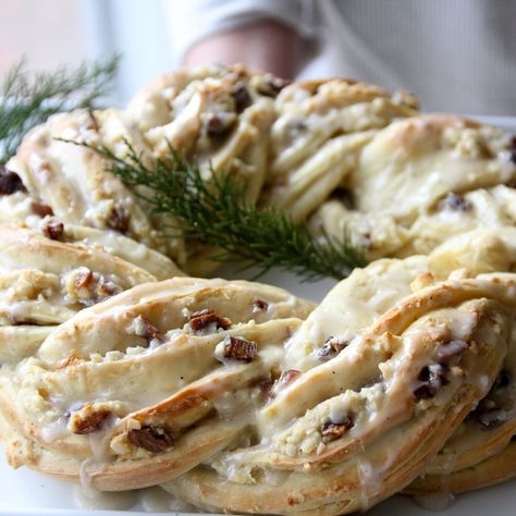 I've been writing about this wreath on the site since 2008, each year updating the story, because I think it's worth reminding you how perfect this bread is to start a holiday morning. When I say I make it every year, I'm not kidding. It weaves its way deeper and deeper into our family's memory each holiday.   	Of all the Christmas gifts my mom has given me, the one I remember most and the one that is still with me is the tradition of cooking and eating on Christmas, and it is one that I'm ... Breakfast Wreath, Bread Wreath, Almond Filling, Cranberry Almond, Christmas Morning Breakfast, Holiday Breakfast, Christmas Breakfast, Morning Breakfast, Breakfast Breads