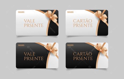 Baixar Modelo de Comprovante Voucher Vale Presente Vetor EPS Editável.zip no Designi. Card Holder, Place Card Holders, Marketing