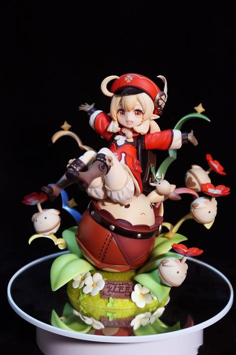 Genshin Impact Figurine, Genshin Impact Klee, Nendoroid Anime, Figure Anime, Polymer Clay Dolls, Anime Figurines, Figure Poses, Stationery Organization, Christmas Gifts Toys