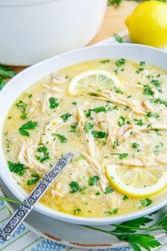 Avgolemono Soup (aka Greek Lemon Chicken Soup) Avgolemono Soup, Greek Lemon Chicken Soup, Village Market, Lemon Soup, Lemon Chicken Soup, Chicken Rice Soup, Greek Lemon Chicken, Chicken Soup Recipes, Greek Style