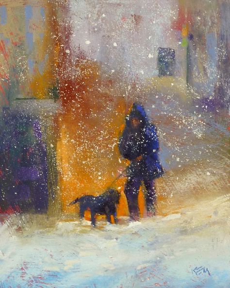 Soft Pastel Art, Painting Snow, Pastel Portraits, Dry Pastel, Original Pastel, Oil Pastel Art, Painting People, Chalk Pastels, Daily Painting