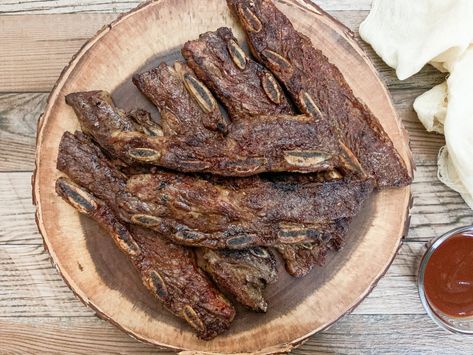 Grilled Flanken Short Ribs Flanken Style Ribs, Oven Baked Chuck Roast, Baked Chuck Roast, Flanken Short Ribs Recipe, Flanken Ribs, Chuck Roast Recipe, Healthy Coleslaw Recipes, Ribs Seasoning, Spinach Pasta Recipes