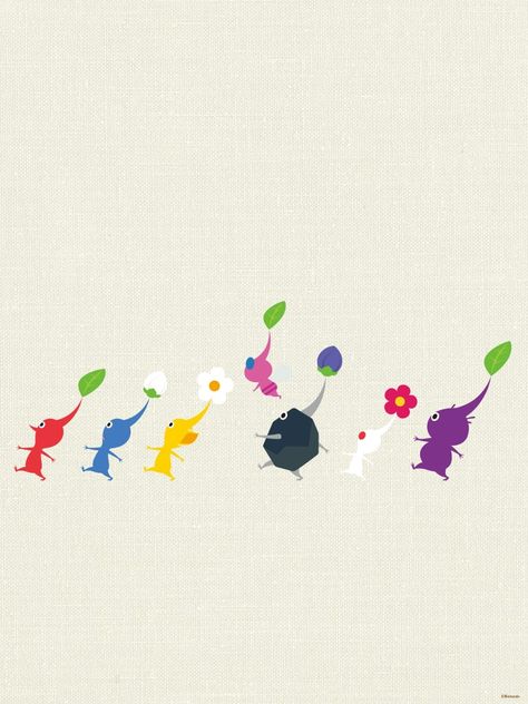 Pikmin Tattoo, Pikmin Wallpaper, Pikmin Art, Door Paint, Notion Template, Painted Doors, Sweater Weather, Phone Wallpaper, Wallpapers