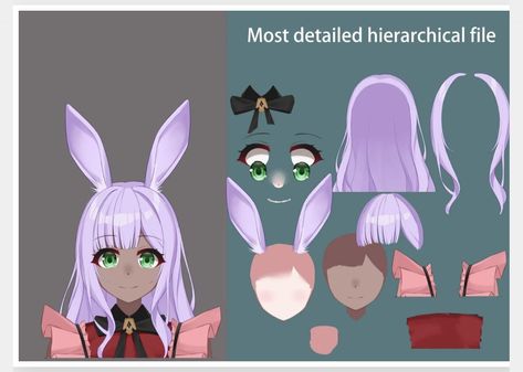 Learn how  works and how it can be used to create more realistic and expressive virtual avatars. #VTuber #faceanalysis . #Vtuber_Model_Separation_Guide #Live_2d_Model_Parts #Vtuber_Tutorial #Vtuber_Tips Live 2d Model Parts, Vtuber Tutorial, Vtuber Tips, Vtuber Reference, Face Analysis, 2d Vtuber, Vtuber Design, Vtuber Model, Cute Eyes Drawing