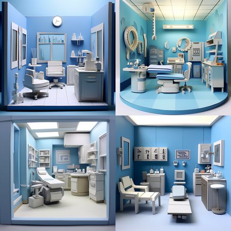 3-d model, doctor office, grey and white and blue colors, fancy paper art Doctor Office, Paper Art, Art Inspo, Grey And White, 3 D, Brain, Blue Color, Grey, Blue