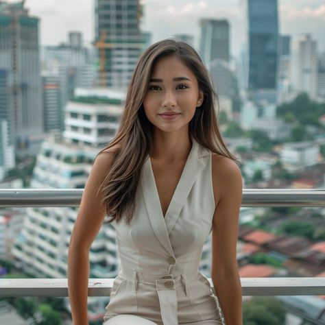 Urban Elegance Portrayed: A stylish woman poses confidently against a backdrop of towering skyscrapers and urban landscapes. #woman #portrait #cityscape #elegance #style #aiart #aiphoto #stockcake ⬇️ Download and 📝 Prompt 👉 https://ayr.app/l/fKtZ Urban Landscapes, Elegance Style, Woman Portrait, Female Poses, Urban Landscape, Free Photos, Royalty Free Images, Stylish Women, Free Stock Photos