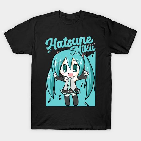 hatsune miku -- Choose from our vast selection of Crewneck and V-Neck T-Shirts to match with your favorite design to make the perfect custom graphic T-Shirt. Pick your favorite: Classic, Relaxed Fit, V-Neck, Tri-Blend, Dolman Extra Soft Tri-Blend, Slouchy V-Neck, Slouchy, Premium, Heavyweight, Curvy, Ringer, and Curvy V-Neck. Customize your color! For men and women. Miku Shirt, Hatsune Miku Chibi, Miku Chibi, Luigis Mansion, Dr Closet, Hatsune Miku, Mansion, Shirt Design, V Neck T Shirt