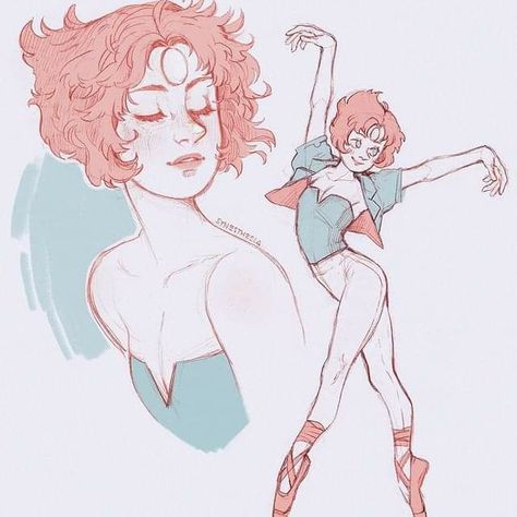 Pearl Fanart, Easy Dragon Drawings, Perla Steven Universe, Pearl Steven Universe, Pearl Steven, Steven Universe Gem, Steven Universe Fanart, Universe Art, Arte Sketchbook