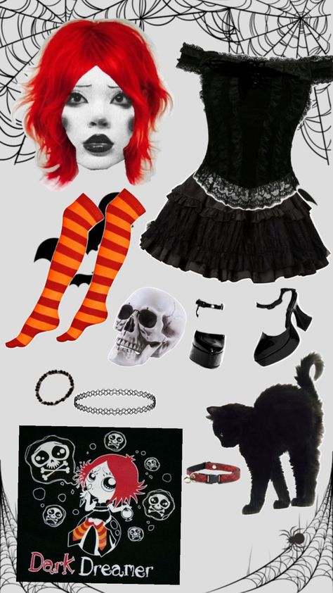 Ruby Gloom Costume, Ruby Gloom, Cosplay Idea, Princess Halloween Costume, Makeup Drawing, Halloween Inspo, Costume Cosplay, Cosplay Dress, Cosplay Outfits