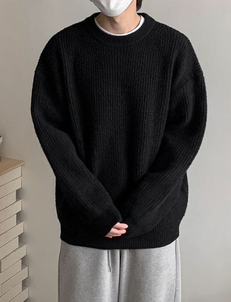 Black Longsleeves Outfit Men, Black Longsleeves Outfit, Longsleeves Outfit Men, Longsleeves Outfit, Black Sweater Outfit, Guy Fashion, Long Coat Men, Mens Smart Casual Outfits, Boyfriend Outfit