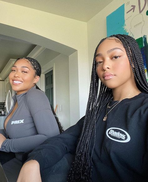 Jodie Woods, Hairstyles Natural, Jordyn Woods, Girls Braids, Cornrows Braids, African Braids, Boho Braids, Goddess Braids, Braids For Black Hair