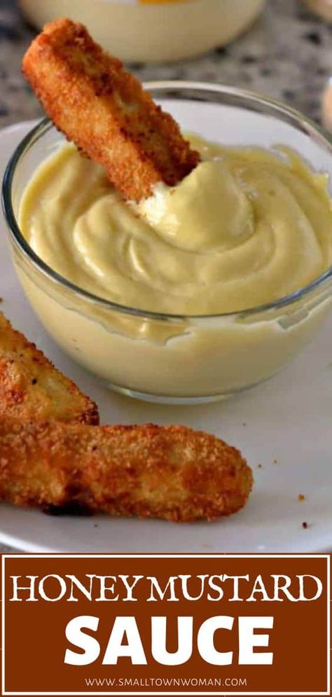 A delectable sauce that you can whip up in 2 minutes! Honey Mustard Sauce is so simple to make. Just mix all the ingredients together in a bowl for a creamy sauce for chicken, fish, sandwiches, and onion rings. The ways to serve this easy food recipe are endless!