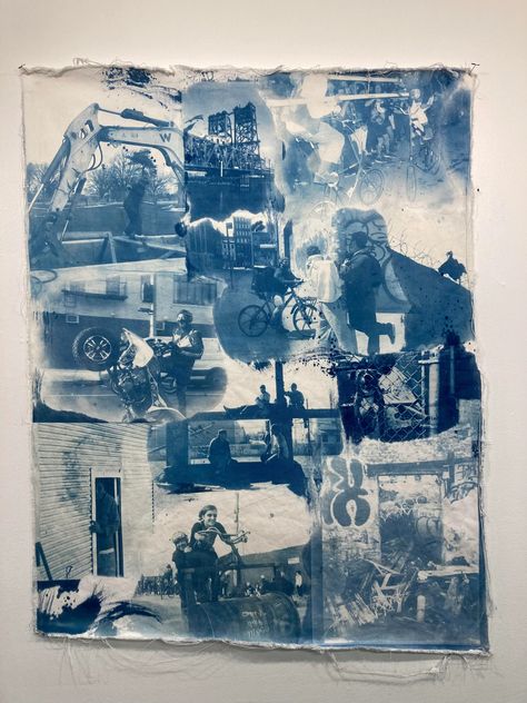 Cyanotype Collage, Cyanotype Photography, Surrealism Abstract, A Level Photography, Sun Prints, Blue Photography, Art On Paper, Collage Artists, Photography Inspo