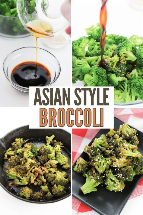 Chinese Food Broccoli, Asian Inspired Broccoli, Asian Veggies Recipes, Chinese Sauteed Broccoli, Broccoli Recipe Ideas, Asian Sauteed Broccoli, Asian Garlic Broccoli, Crunchy Broccoli Recipes, Asian Broccoli Stir Fry