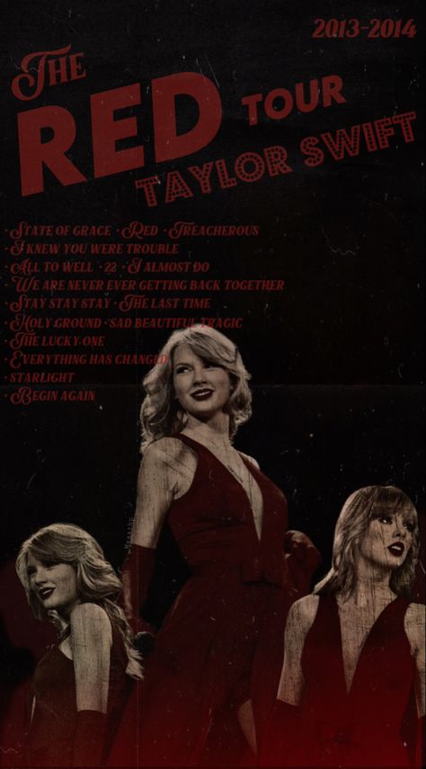 Red Tour Poster, Taylor Swift Red Poster, Therapist Aesthetic, Celebrity Posters, Taylor Swift Red Tour, Red Tv, Music Prints, Red Era, Aesthetic Posters