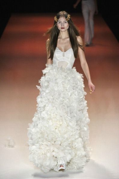 Two Hot-Off-the-Runway Dresses That Would Make Stunning Wedding Dresses—Plus, the Curious Case of the Wedding G-String! (Seriously, WTF?!) Removable Skirt Wedding Dress, Convertible Wedding Dresses, Wedding G, Berlin Fashion Week, Runway Dresses, Stunning Wedding Dresses, White Formal Dress, Dress Es, One Shoulder Wedding Dress