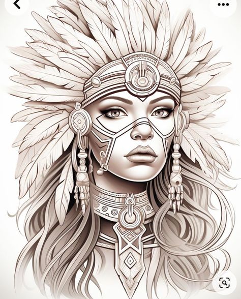 Native American Tattoo Designs, Indian Tattoo Design, Aztec Drawing, Native American Drawing, Native American Tattoo, Aztec Tattoo Designs, Native American Tattoos, Native Tattoos, Aztec Tattoo