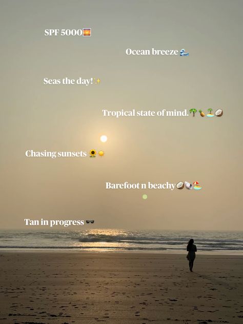 Beach captions for instagram #beachlife #beachvacation #sunglasses #captions #waves #sunsetlovers #sunsetbeach Beach Video Caption, Beach Photos Captions Instagram, Waves Caption Instagram, Sea Aesthetic Captions, Waves Caption, Beach Ig Captions, Beach Caption Ideas, Caption For Beach, Beach Aesthetic Captions